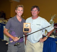5th-place finisher Mark Kozak with his prize and his father, Peter!